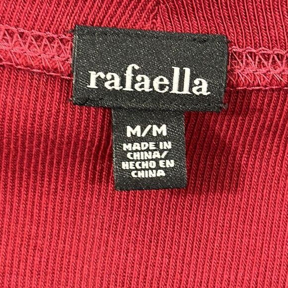 **Rafaella Cardigan Size Medium Burgundy Wine Long Sleeve * - Picture 8 of 8